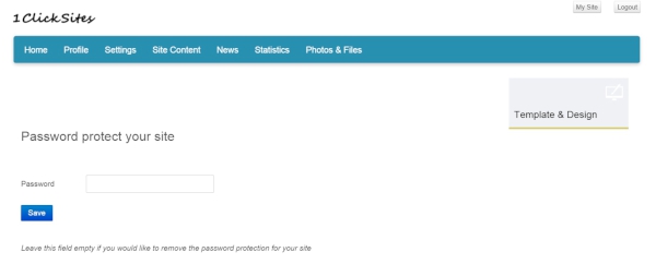 password protecting a site creator builder php script